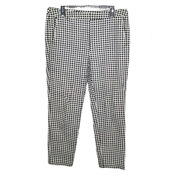 Adrianna Papell Pants - Adrianna Papell Trousers Black and White Plaid Size 12